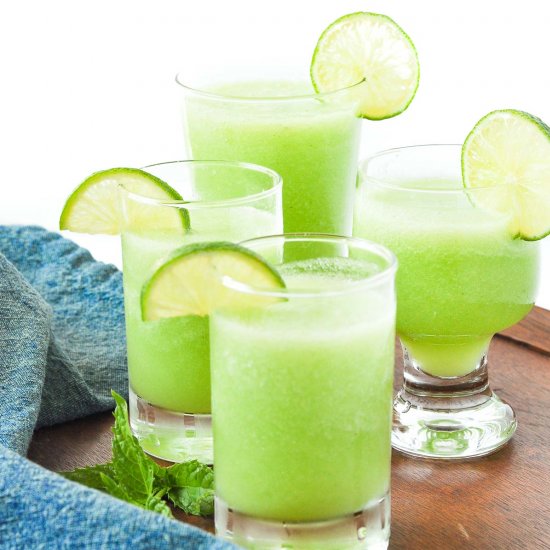 Honeydew Lime Mocktail with Mint