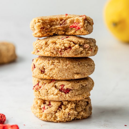 Paleo Strawberry Lemon Cookies