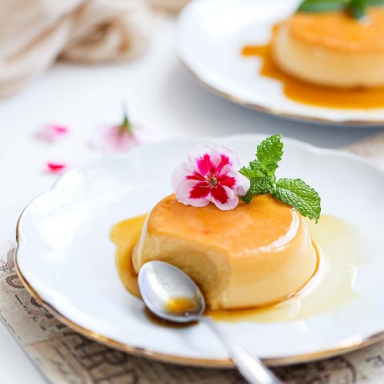 Eggless Creme Caramel Recipe