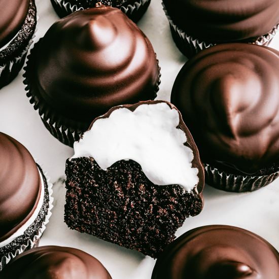 Hi-hat chocolate cupcakes