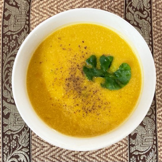 Thai Style Vegan Pumpkin Soup