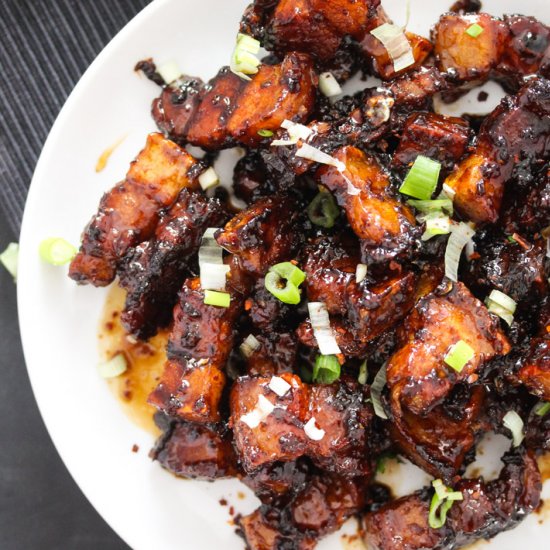 Pan-Fried Pork Belly Bites