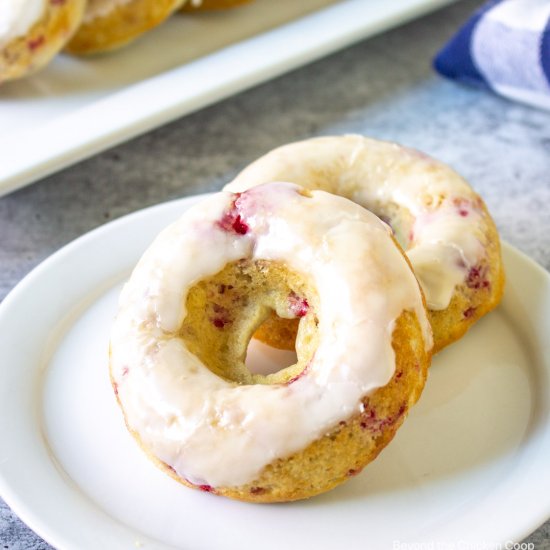 Baked Raspberry Donuts