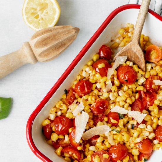 Summer Sauté of Corn, Tomatoes and