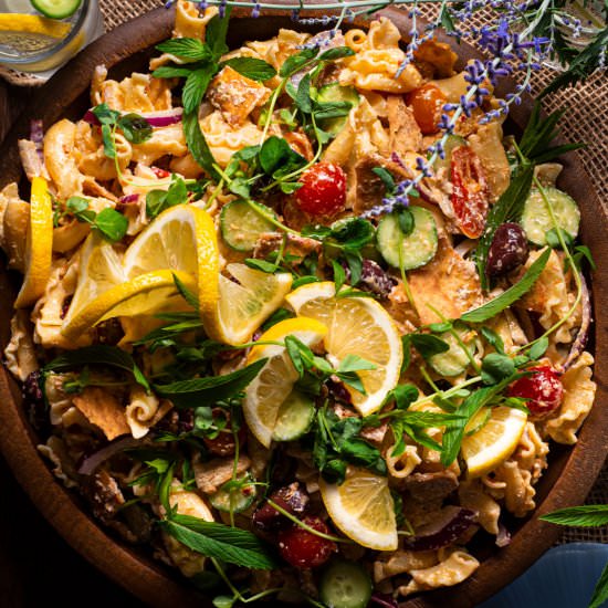 Tirokafteri Pasta Salad