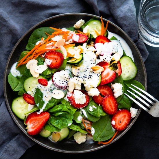 Strawberry Spinach Salad