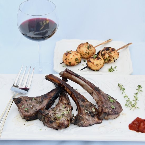 Grilled lamb chops