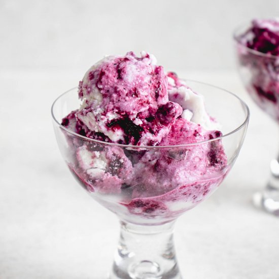 Blueberry Swirl Ice Cream