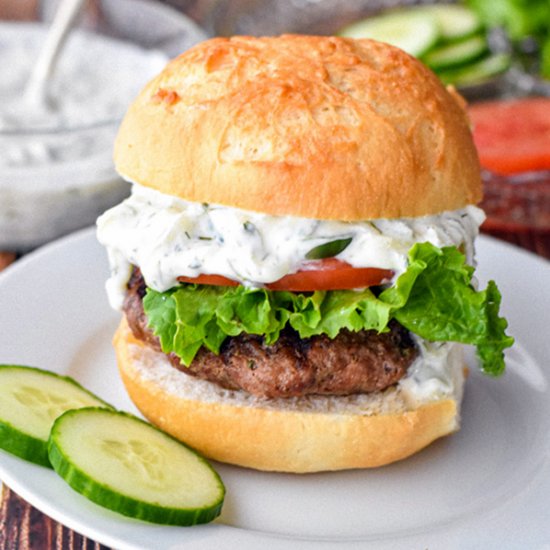 Low FODMAP Gyro Burgers