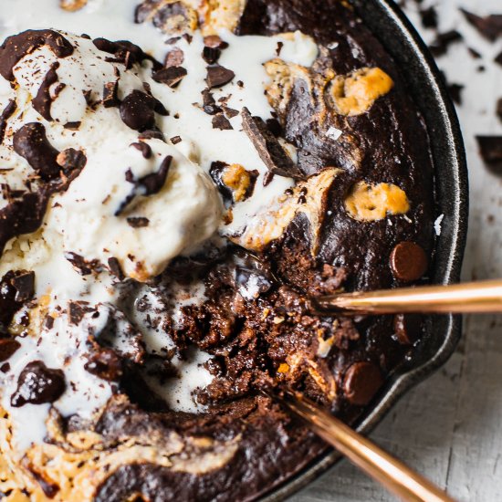 Brownie Skillet {Paleo Gluten Free}