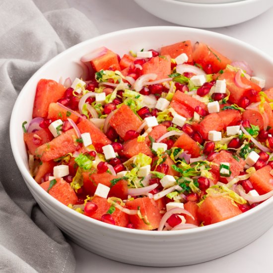 Watermelon & Pomegranate Salad