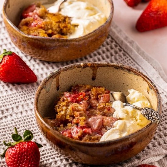 Strawberry Passion Fruit Cobbler