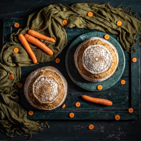 Carrot Sourdough Bread (with pulp)