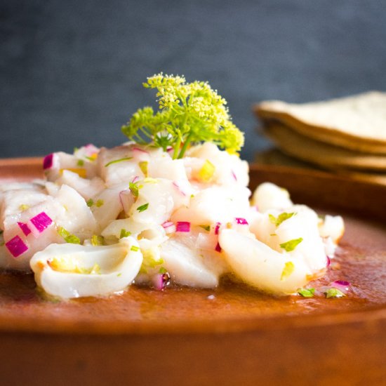 Lychee snapper ceviche