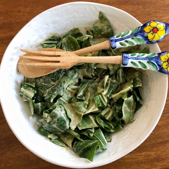 Bok Choy Salad with Sesame Dressing