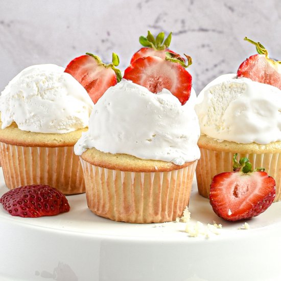 Strawberry Filled Cupcakes