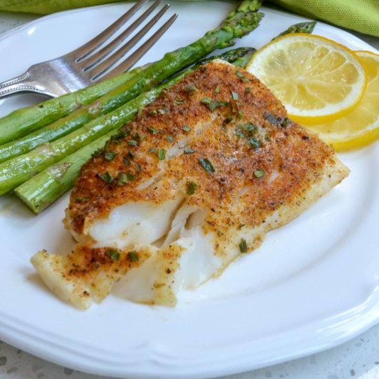 Lemon Pepper Baked Cod