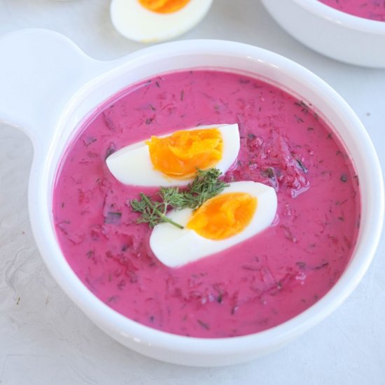 Polish Cold Beet Soup