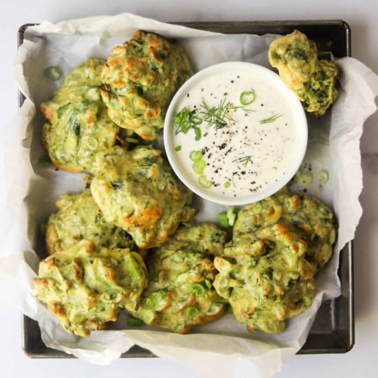 Air Fryer Asparagus Fritters