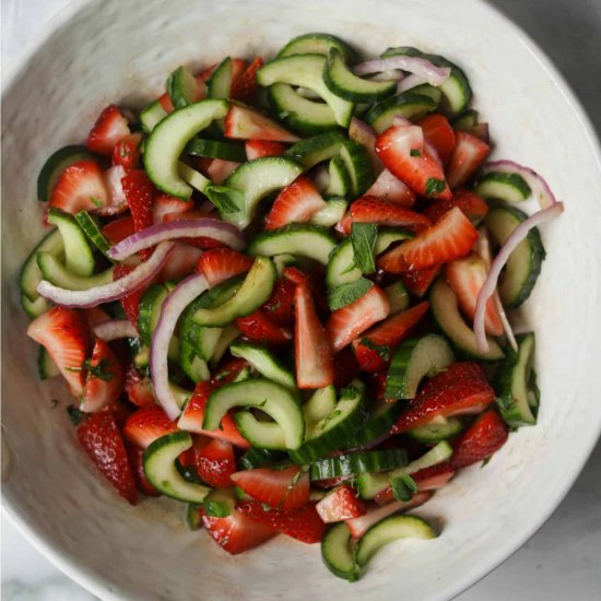 Strawberry Cucumber Salad