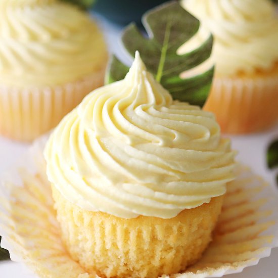 Dole Whip Cupcakes