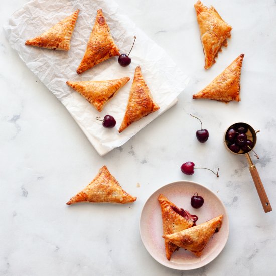 Puff Pastry Cherry Turnovers