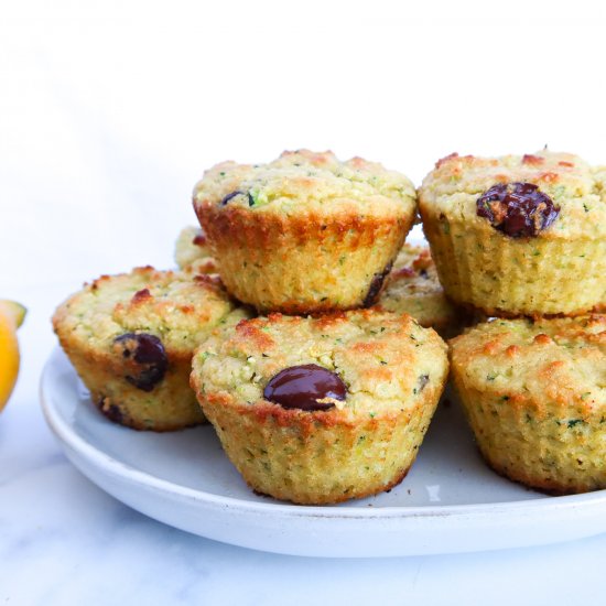 Almond Flour Zucchini Muffins