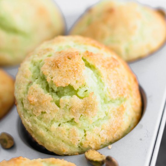 Bakery Style Pistachio Muffins