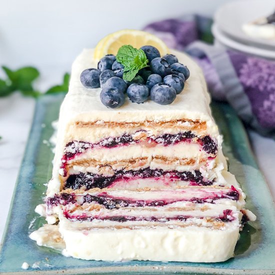 Blueberry Lemon Icebox Cake