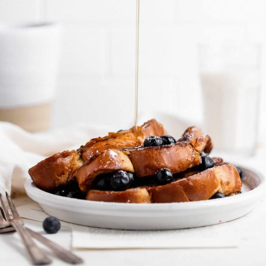 Blueberry Challah French Toast