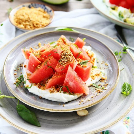 Watermelon and Labneh Salad