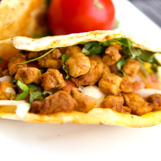 Crispy Spicy And Sweet Pork Tacos