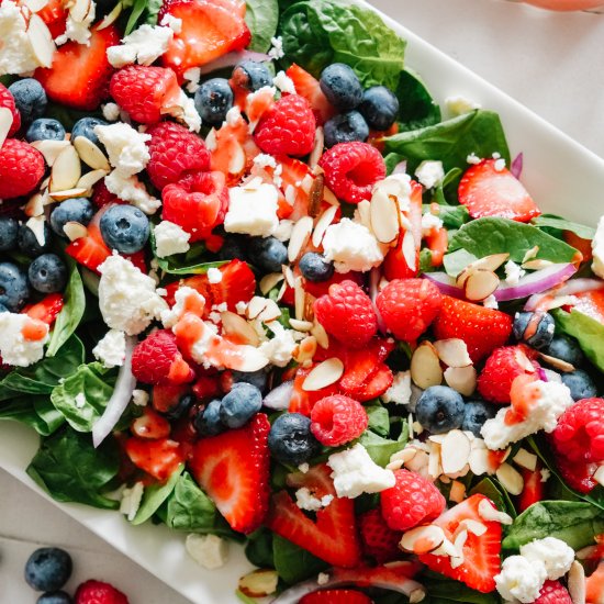 Summer Berry Spinach Salad