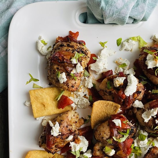 Chicken with Sautéed Bruschetta