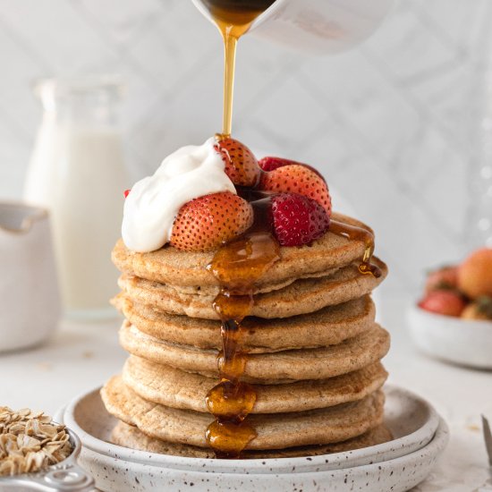 Oat Flour Pancakes