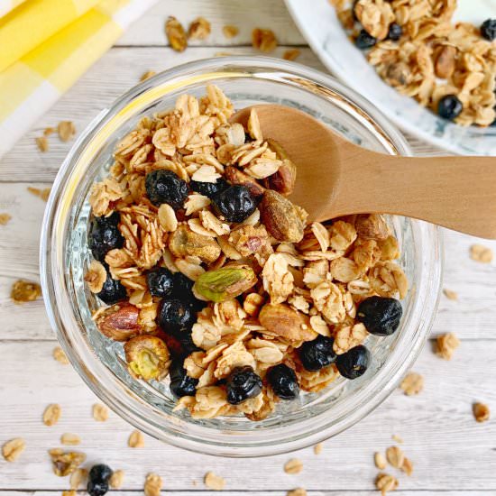 Blueberry Pistachio Granola