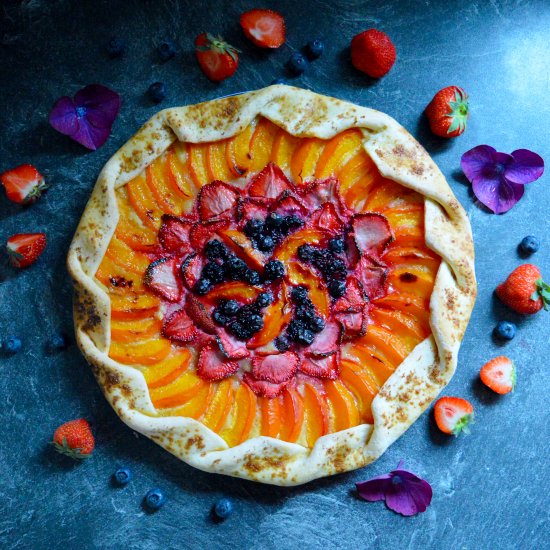 Strawberry Apricot Galette