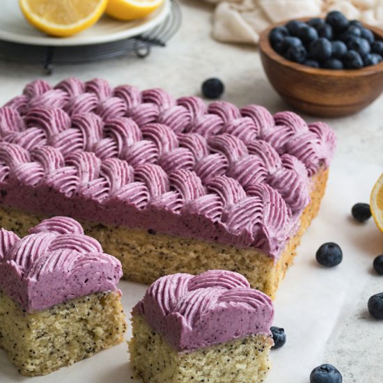 Blueberry Lemon Poppy Seed Cake