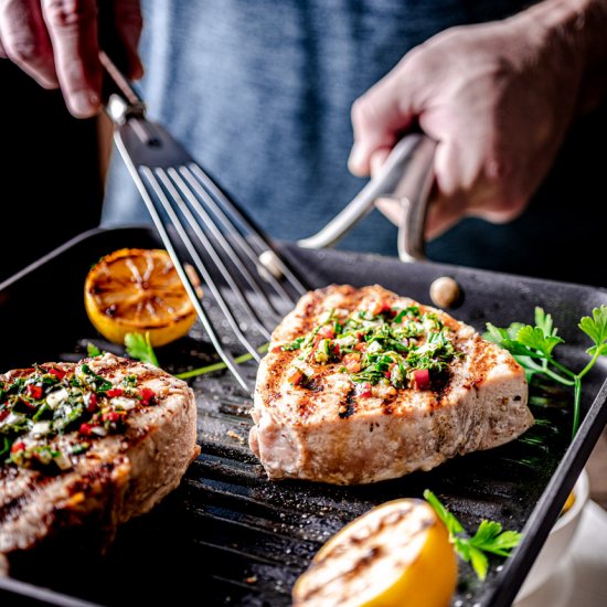 Swordfish with Summer Gremolata