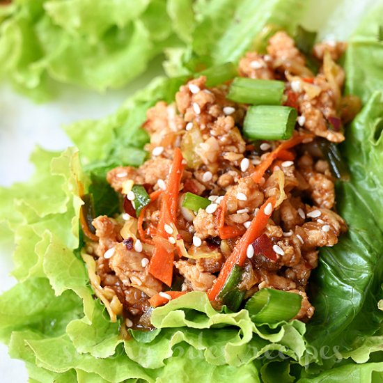 Thai Chicken Lettuce Wraps