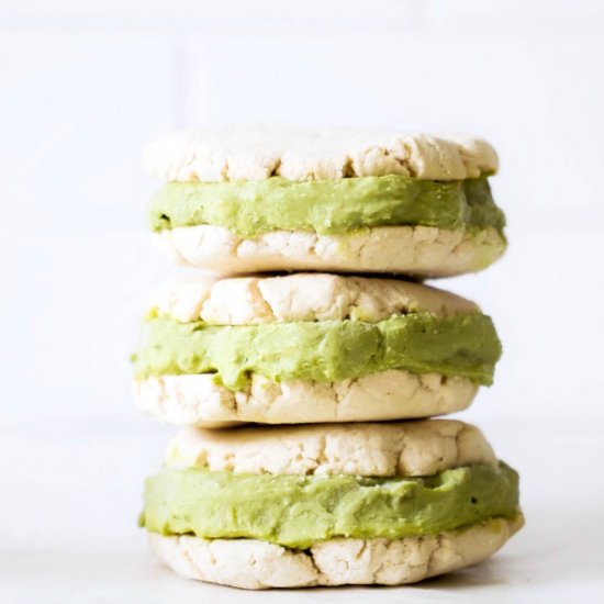 Matcha Ice Cream Sandwiches