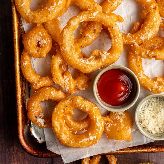 Beer battered onion rings