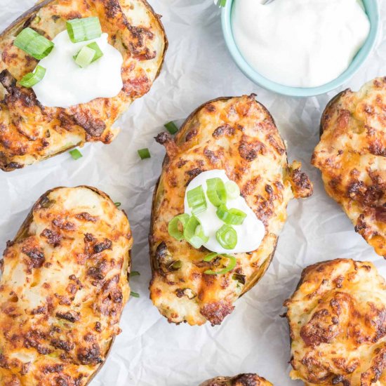 Air Fryer Twice Baked Potatoes