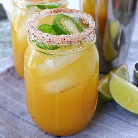 Smoky Sweet Pineapple Margaritas