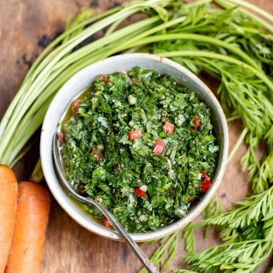 Carrot Top Chimichurri