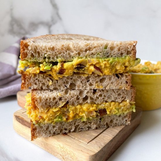 Curried Chickpea Salad Sandwich