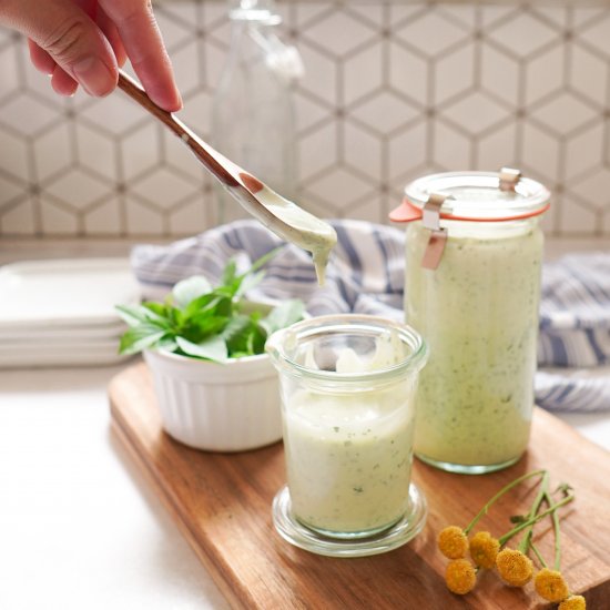 Paleo Basil Ranch Dressing