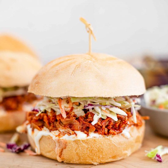 BBQ Pulled Jackfruit Sandwich!