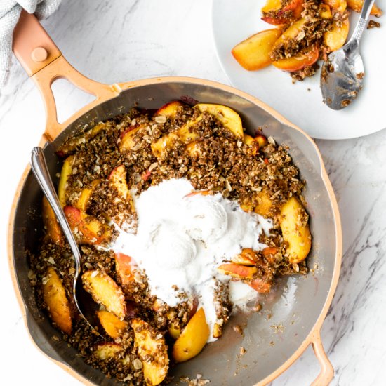 Vegan Peach Crisp