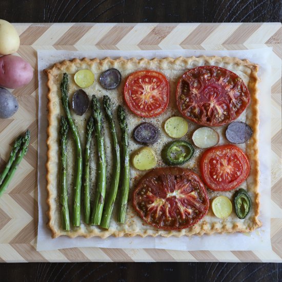 Summer Vegetable Garden Tart